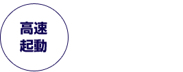 1秒起動 素早い動作、HTML5だからこその素早い動作、スマートフォン標準対応