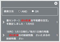 オプション「全文検索機能」にてAND／OR検索が可能に！